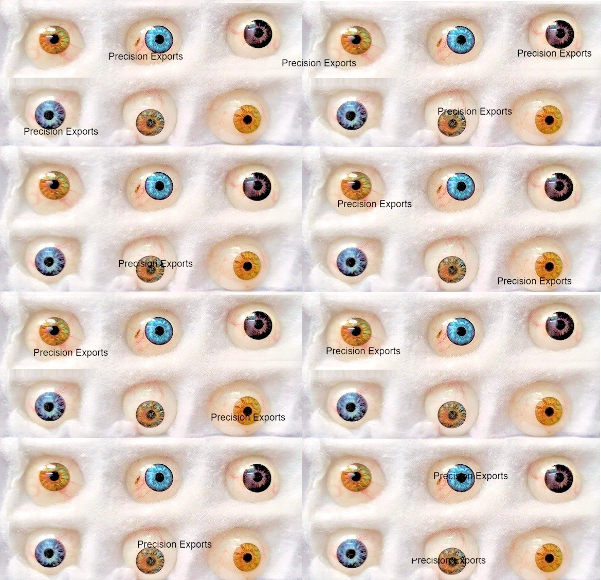 Prosthetic Eye 50PC Antique Human Glass Artificial Mix Color  100%