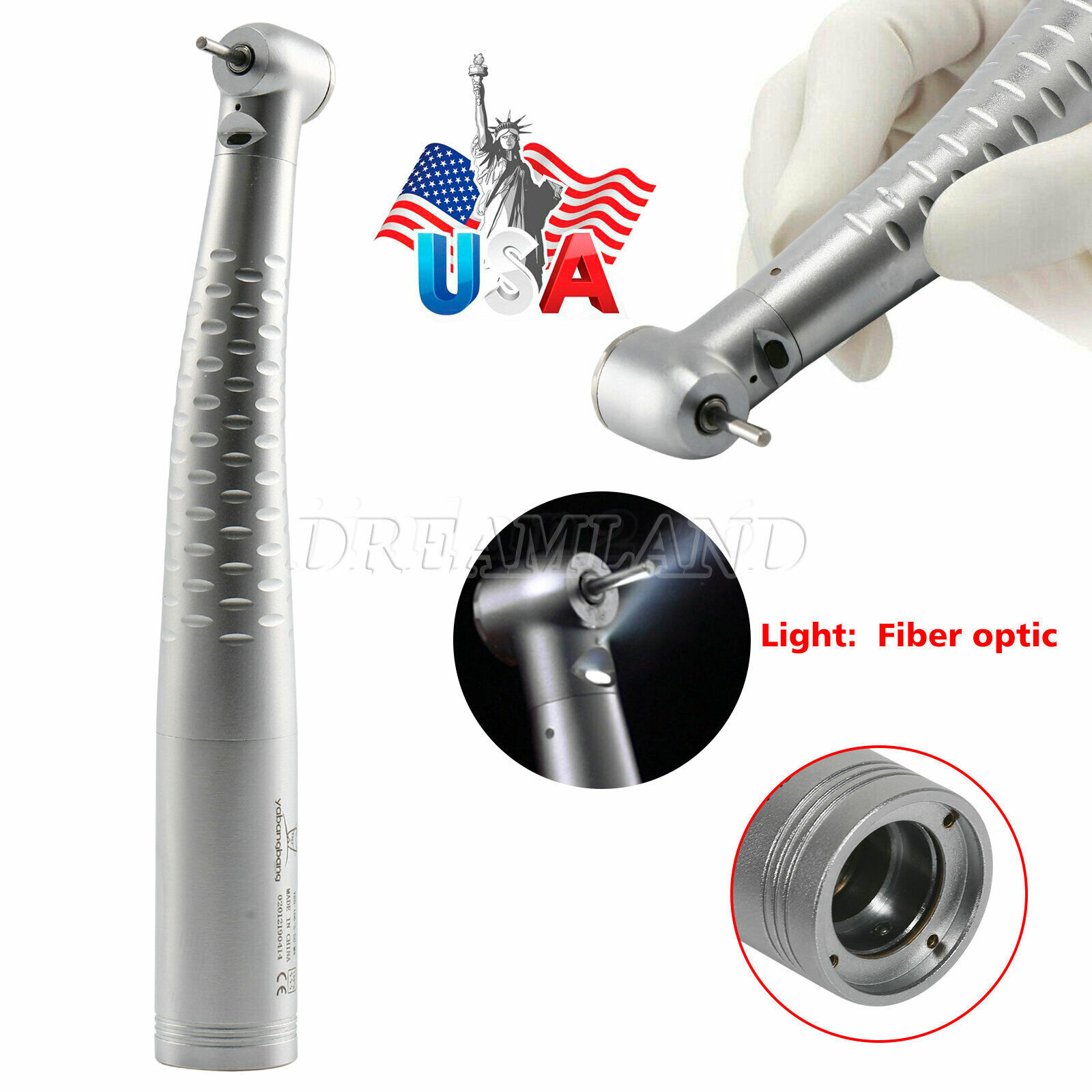 KaVo Style Dental Fiber Optic LED Handpiece Fast High Speed /LED Coupler 4/6Hole KaVo Style Dental Fiber Optic LED Handpiece Fast High Speed /LED Coupler 4/6Hole