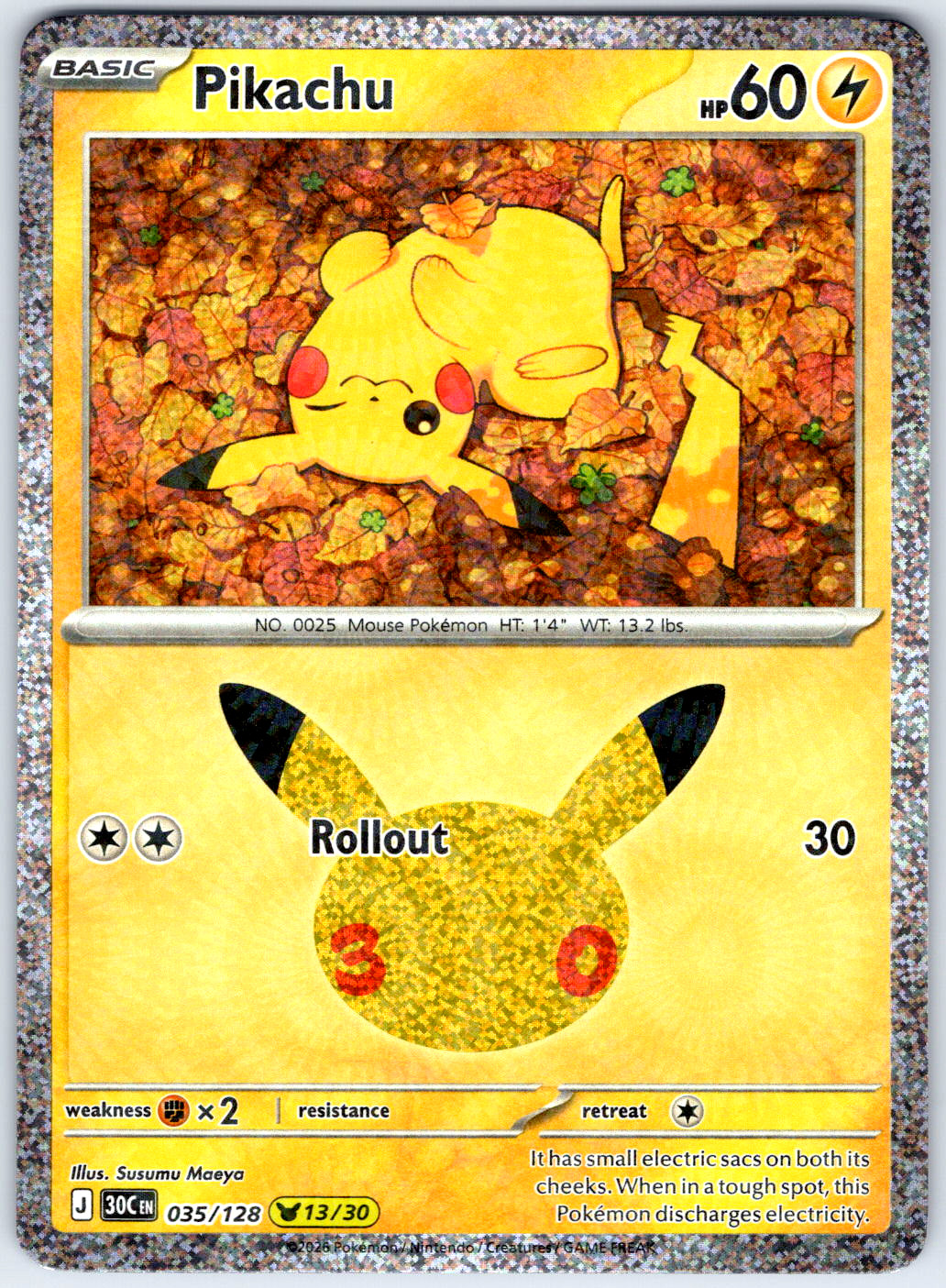 30TH CELEBRATION PIKACHU PICK AND CHOOSE