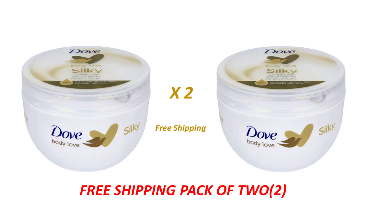 2 X Dove Body Love Cream Silky Nourishing Pampering Body Cream 300ml 2 X Dove Body Love Cream Silky Nourishing Pampering Body Cream 300ml
