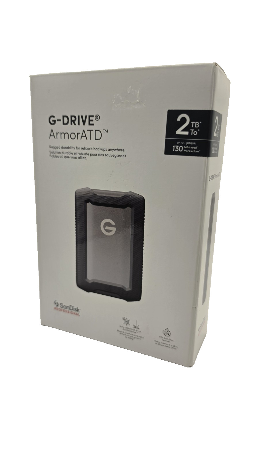 SanDisk Professional 2TB G-Drive ArmorATD - Rugged, Durable Portable External Ha