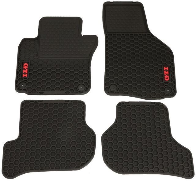Genuine Volkswagen Monster Mat W\\\\/ Red Gti Logo (Round Clip) 1K1-061-550-041