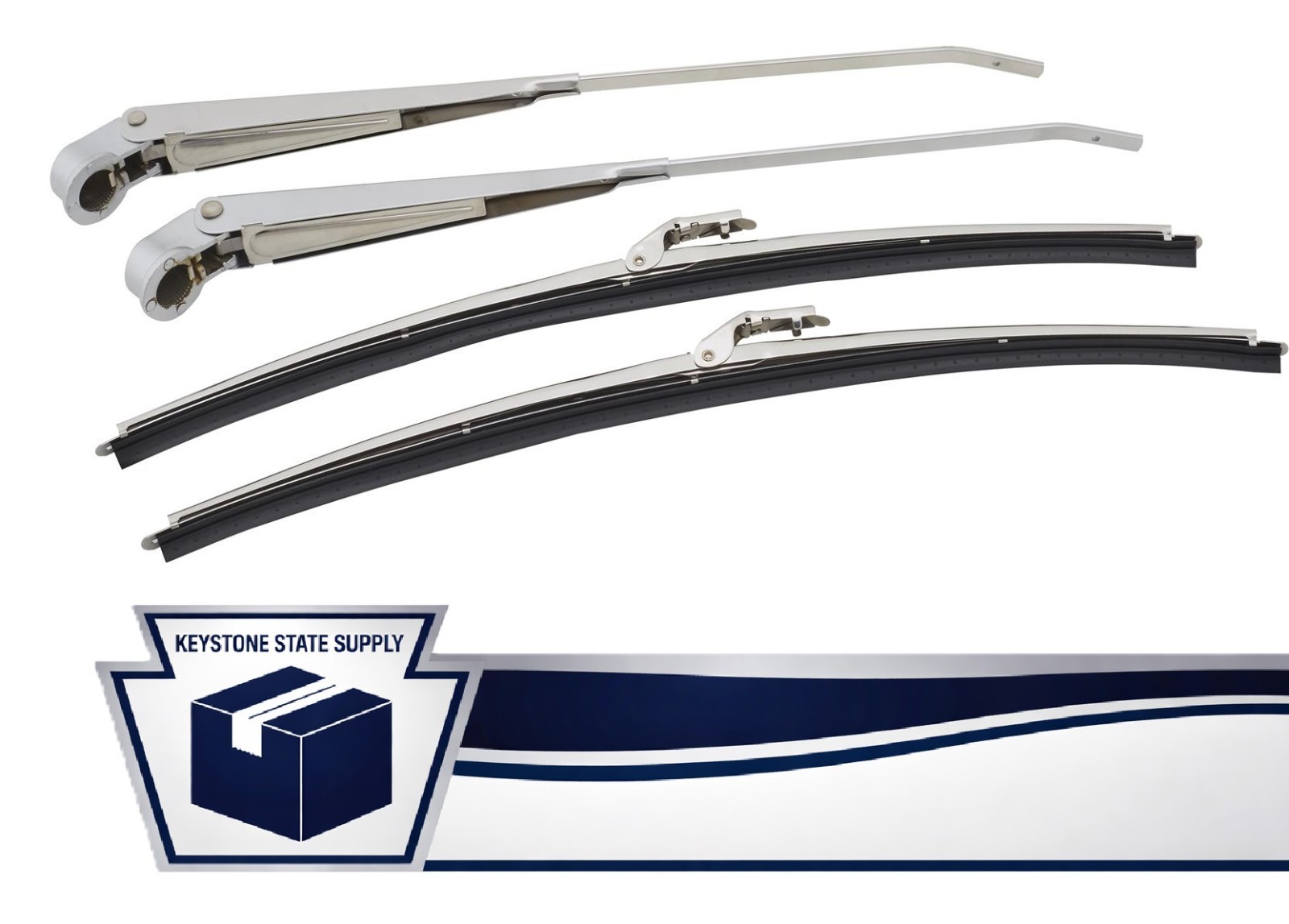 1966 1967 1968 Ford Mustang Wiper Arm and Wiper Blade Set