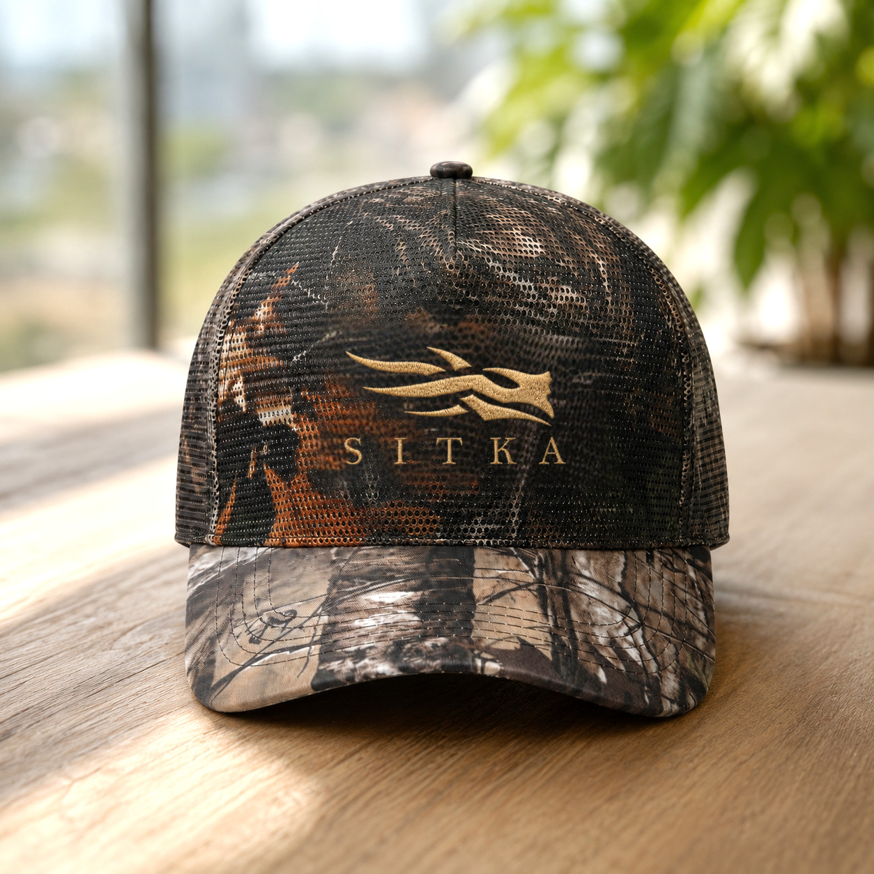 SITKA Camo Trucker Mesh Snapback Adjustable Embroidered Logo Hat
