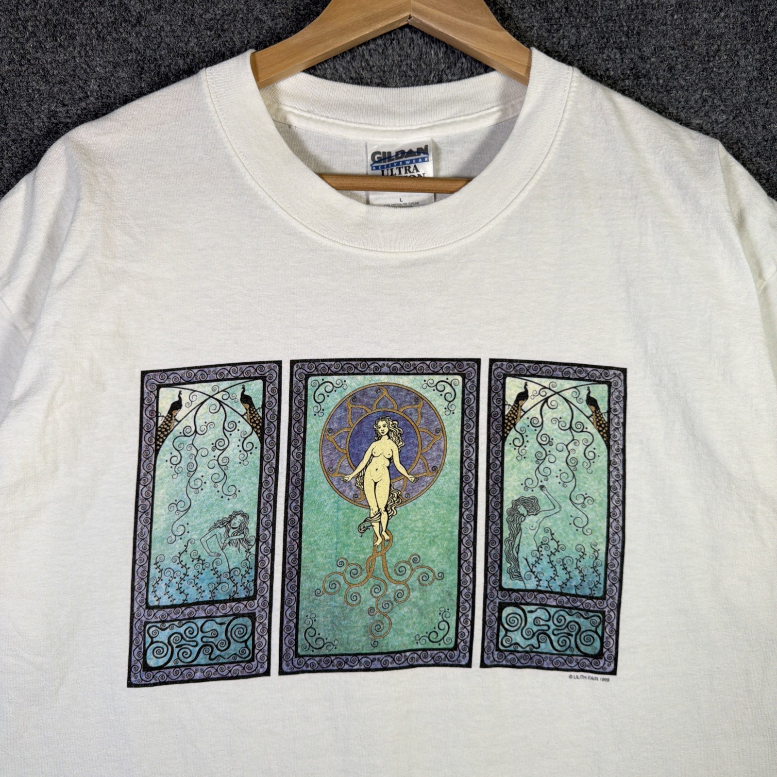 Vintage Lilith Fair Shirt Large White 90s Concert 1999 Indigo Girls Dixie Chicks