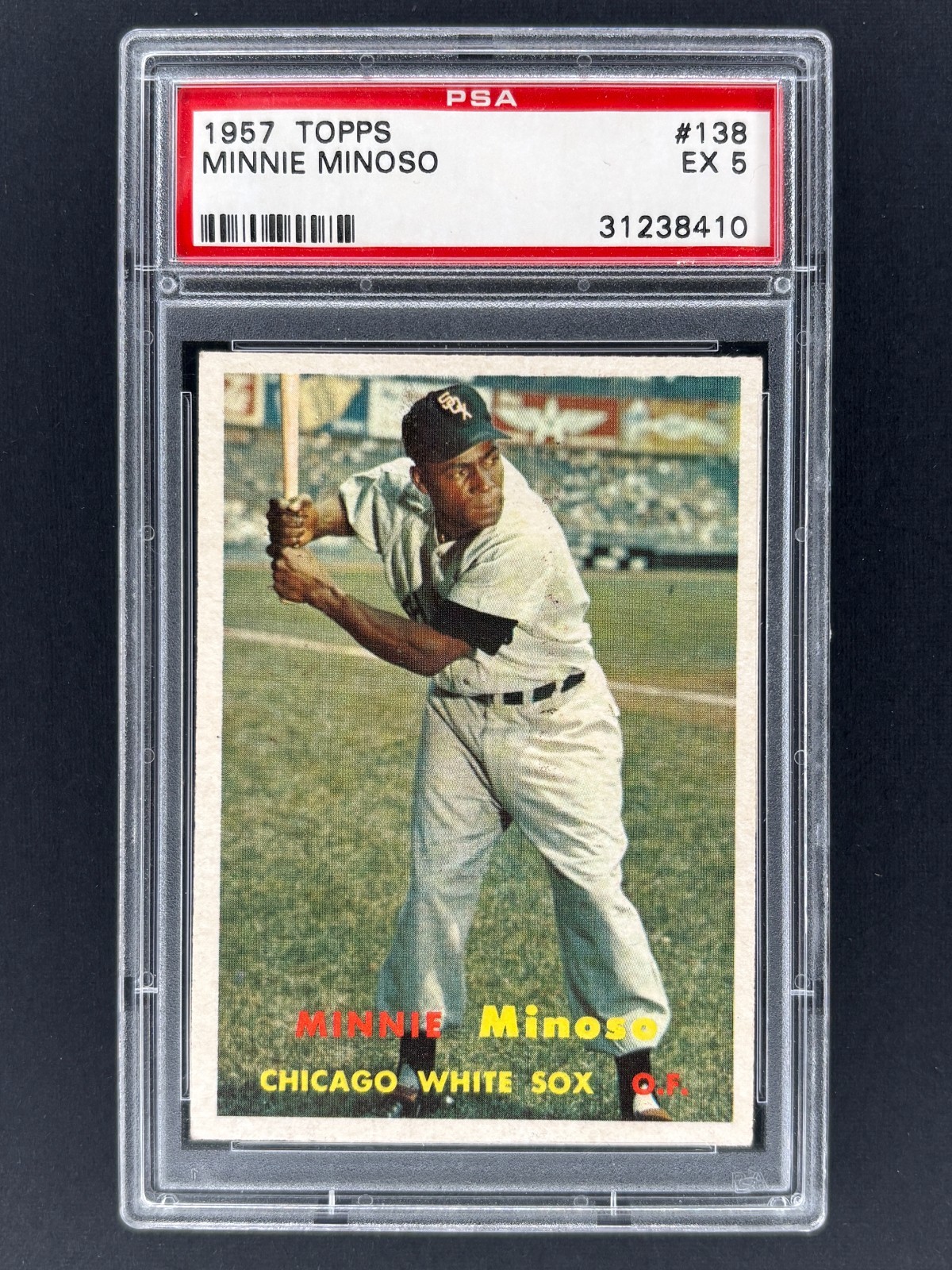 1957 Topps #138 Minnie Minoso PSA EX 5 ~ Vintage Chicago White Sox