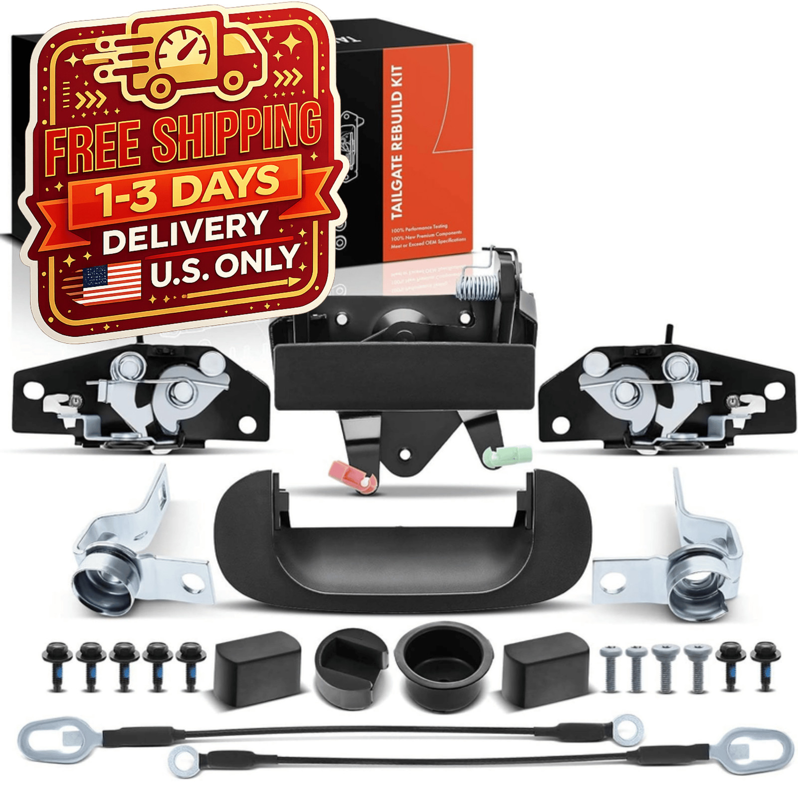 23-PC Tailgate Rebuild Kit for Dodge Ram 1500 2500 3500 1994-2002 Handle Latch 8 23-PC Tailgate Rebuild Kit for Dodge Ram 1500 2500 3500 1994-2002 Handle Latch 8