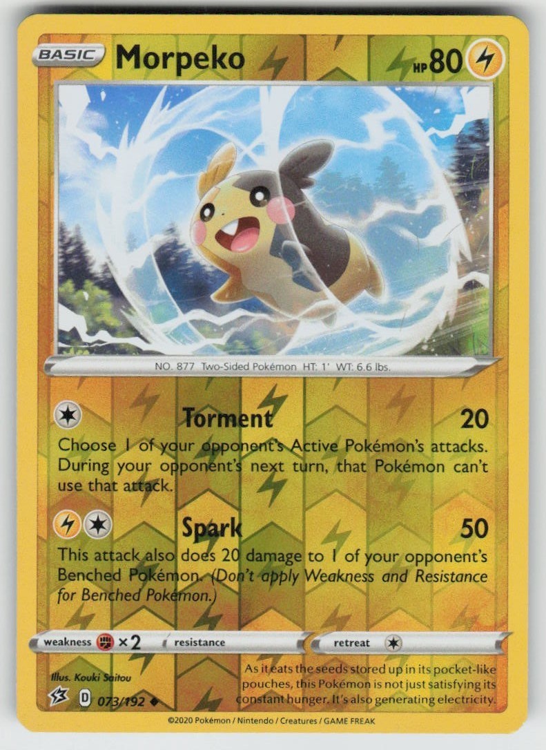 PO-04 Reverse Holo Morpeko 073/192 Uncommon SWSH02: Rebel Clash NM PO-04 Reverse Holo Morpeko 073/192 Uncommon SWSH02: Rebel Clash NM