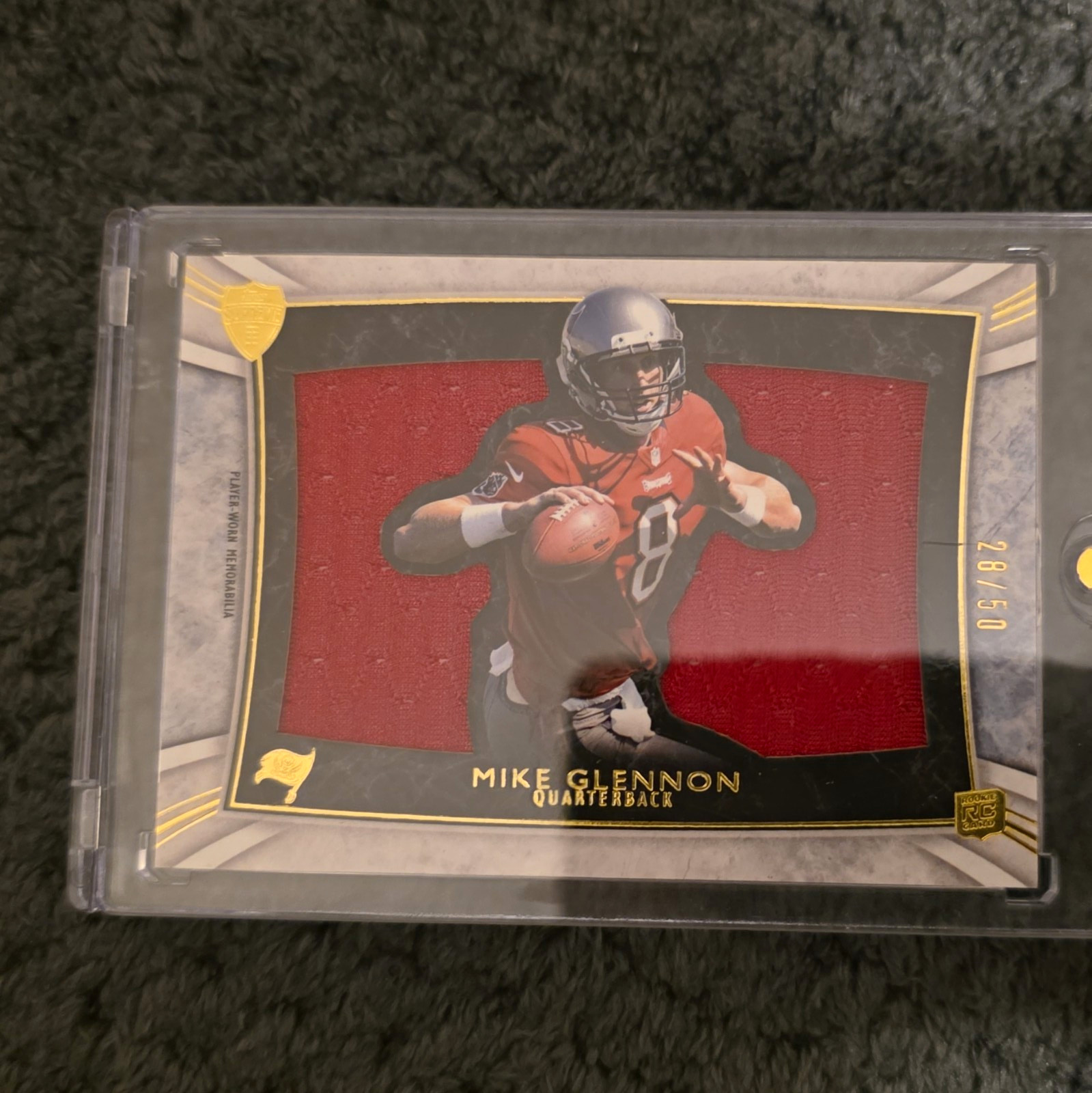Topps 2013 Supreme Mike Glennon RC Die-Cut Relic /87 SRDC-MG