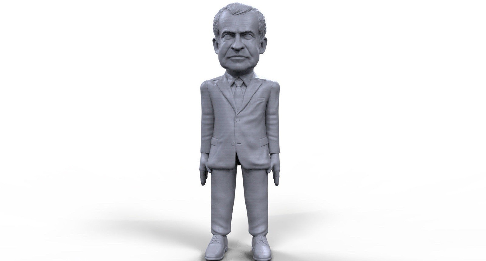 Richard Nixon Statue 8 Inches-Grey 