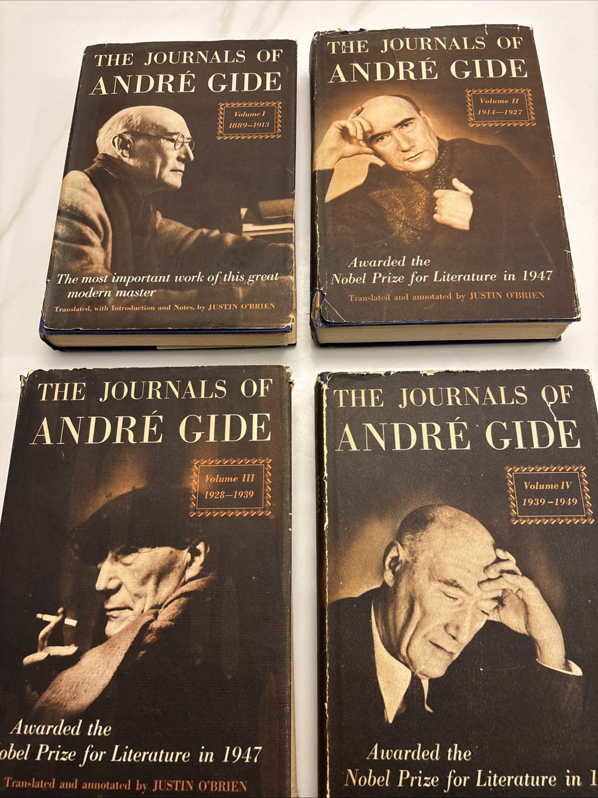 The Journals Of Andre Gide Volumes 1-4 1947-1951-HCDJ-Justin O’Brien