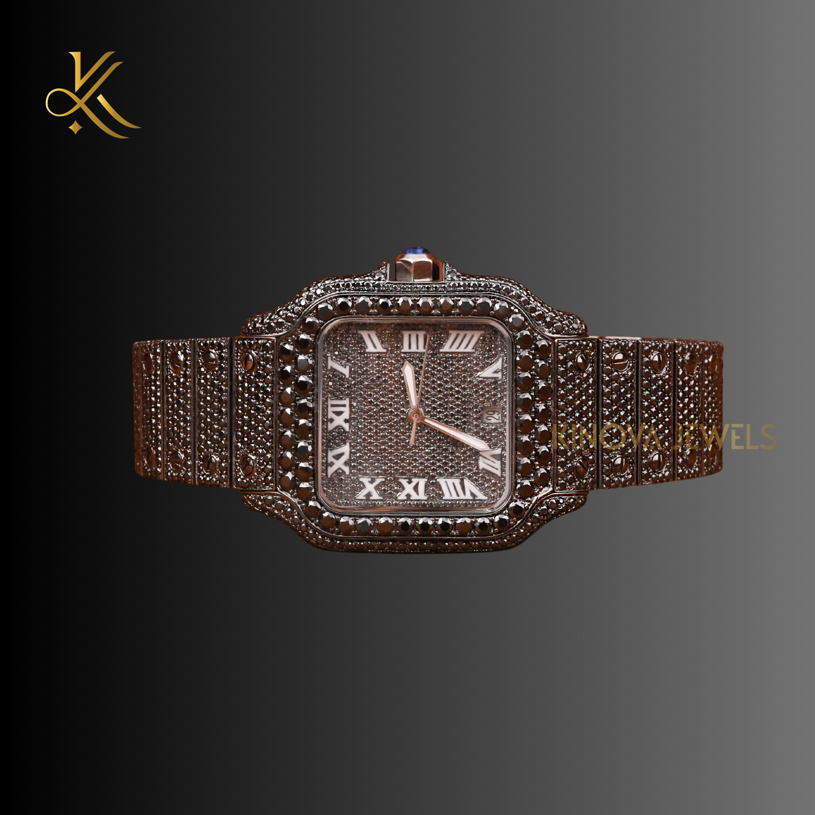 Men’s VVS1 Moissanite Diamond Watch Fully Iced Luxury Bling Men’s VVS1 Moissanite Diamond Watch Fully Iced Luxury Bling