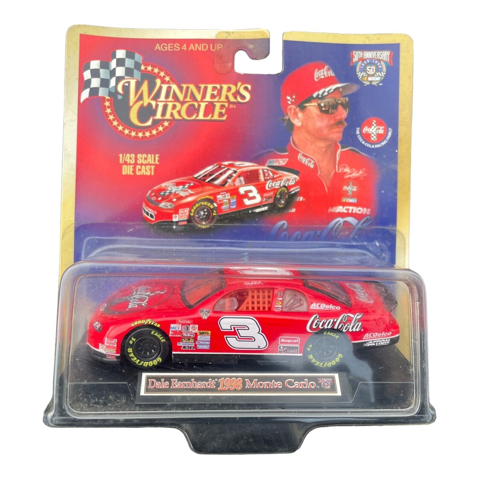 Dale Earnhardt 1998 Winner\'s Circle Red Coca Cola Monte Carlo 1/43 Scale Dale Earnhardt 1998 Winner\'s Circle Red Coca Cola Monte Carlo 1/43 Scale
