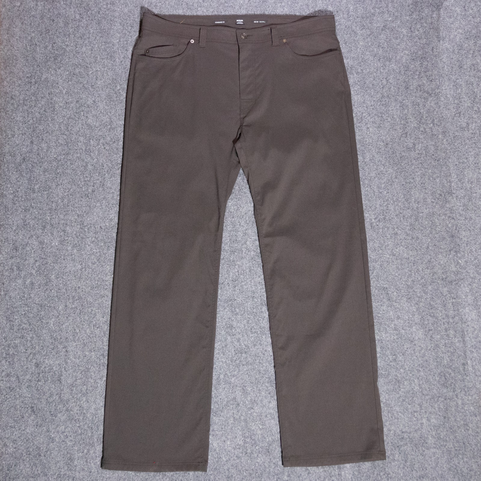 prAna Brion Standard Fit Pants Men\'s 40x34 Dark Gray Nylon Hiking Gorpcore Climb