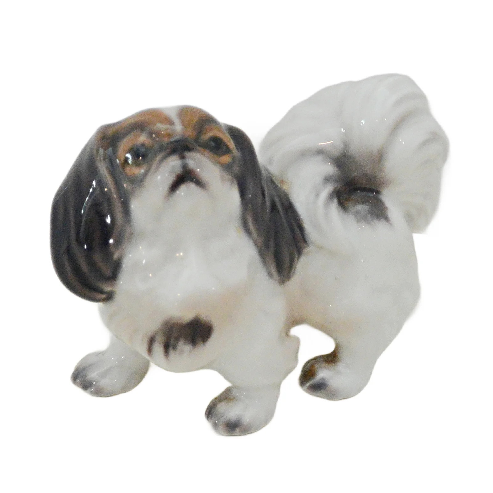 Vintage Dahl Jensen Copenhagen Porcelain Pekingese Figurine No. 1146 Denmark