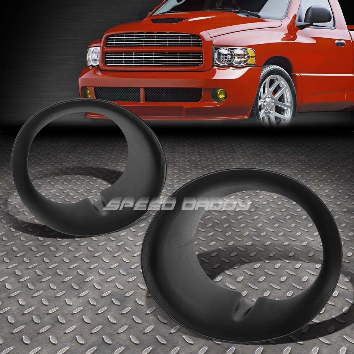 FOR 02-08 DODGE RAM PAIR BLACK OE BUMPER FOG LIGHT LAMP BEZEL FOGLIGHT COVER SET FOR 02-08 DODGE RAM PAIR BLACK OE BUMPER FOG LIGHT LAMP BEZEL FOGLIGHT COVER SET