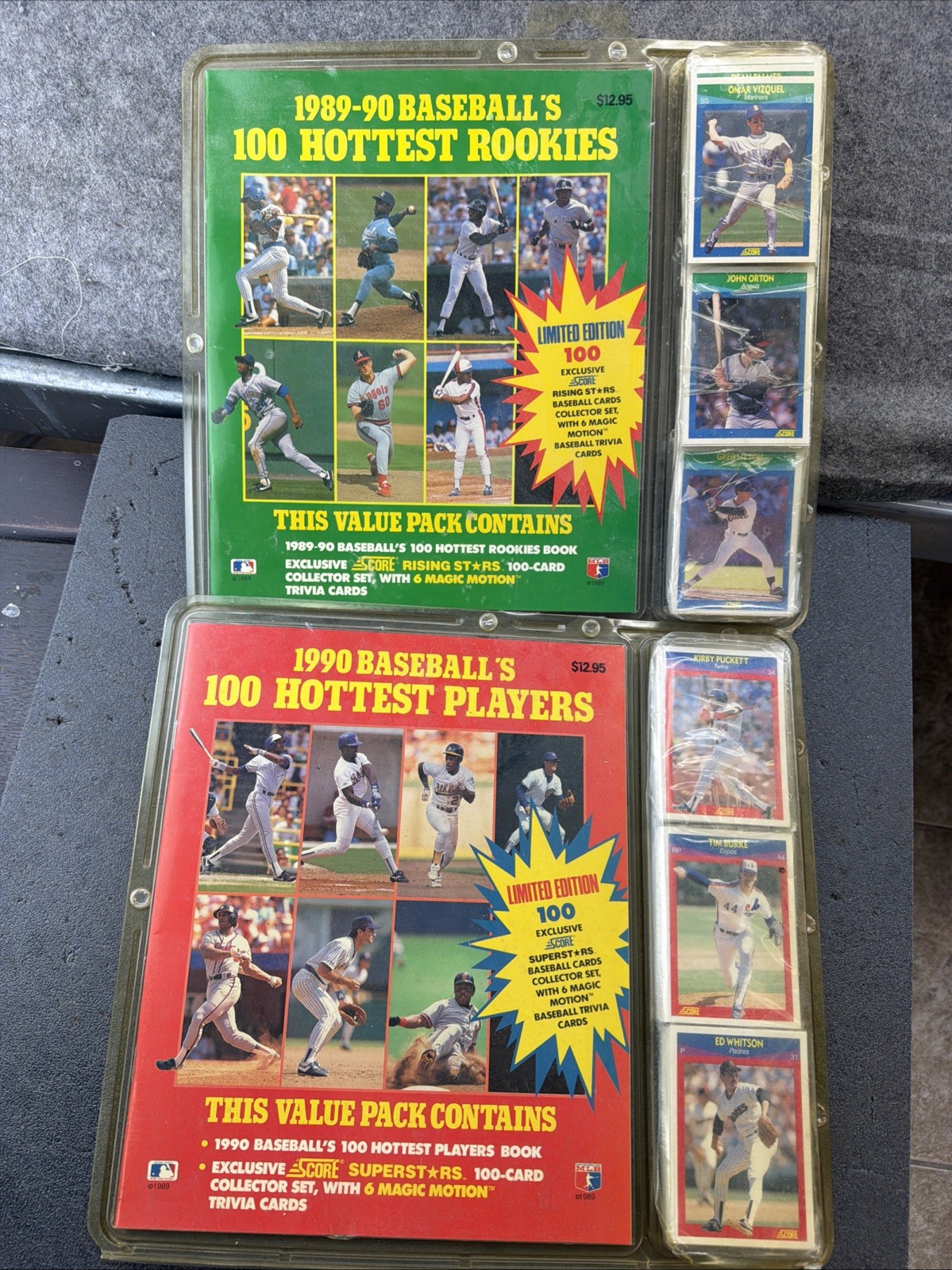 Lot of 2 1989-90/90Score Baseball 100 Hottest Rookies Factory Sealed Sets