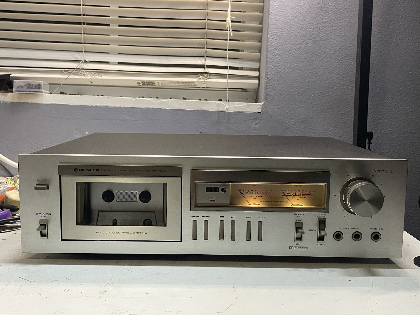 Pioneer CT-F550 Stereo Cassette Tape Deck (SERVICED)