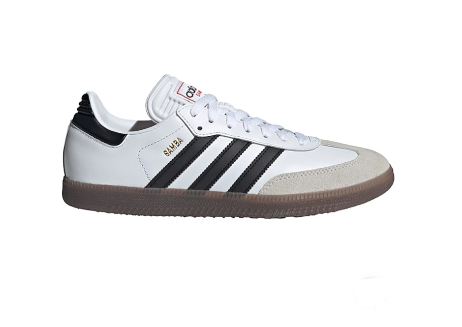 adidas Samba Adult White Black White Classic Leather Sneakers