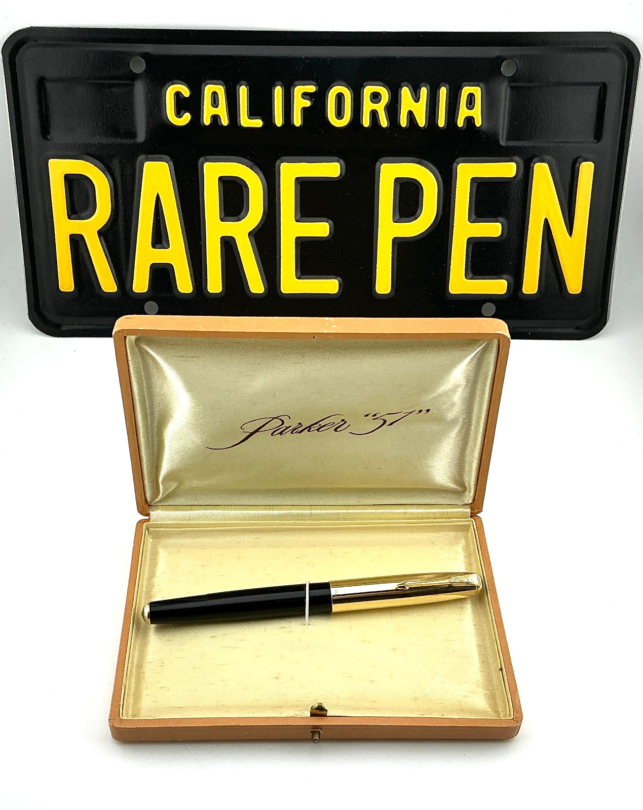 Vintage PARKER 51 Fountain pen DJ BLACK 14K SOLID GOLD SMOOTH CAP 14K Med MINTY