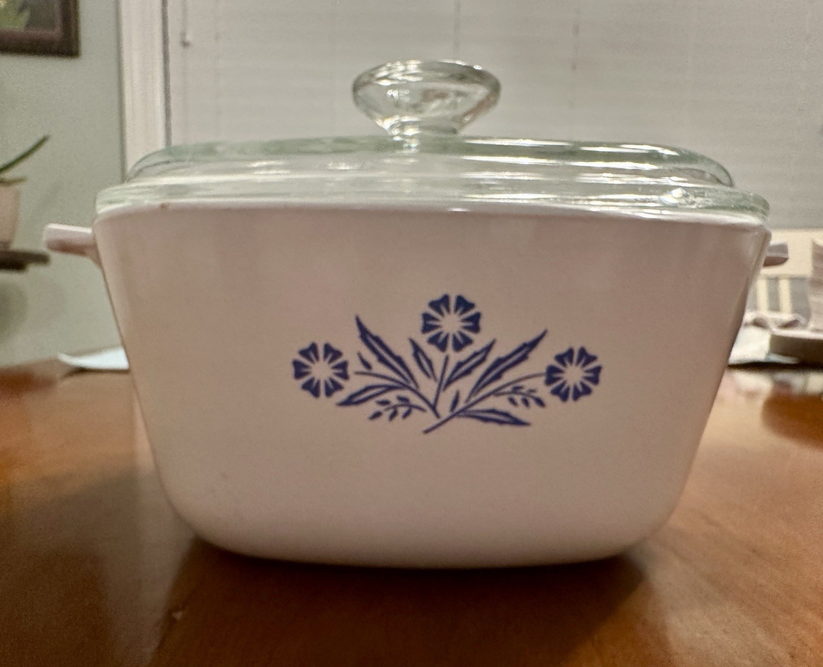 Rare Corning Ware Blue Cornflower P-1 3/4-B 1 3/4 Qt Square Casserole Glass Lid Rare Corning Ware Blue Cornflower P-1 3/4-B 1 3/4 Qt Square Casserole Glass Lid