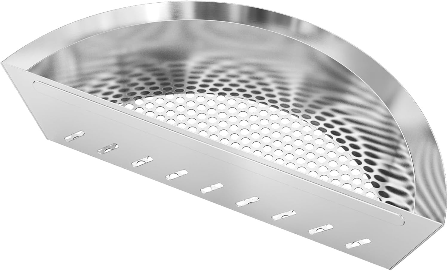 Onlyfire Half Moon Stainless Steel Charcoal Basket with Water Reservoir | for We
