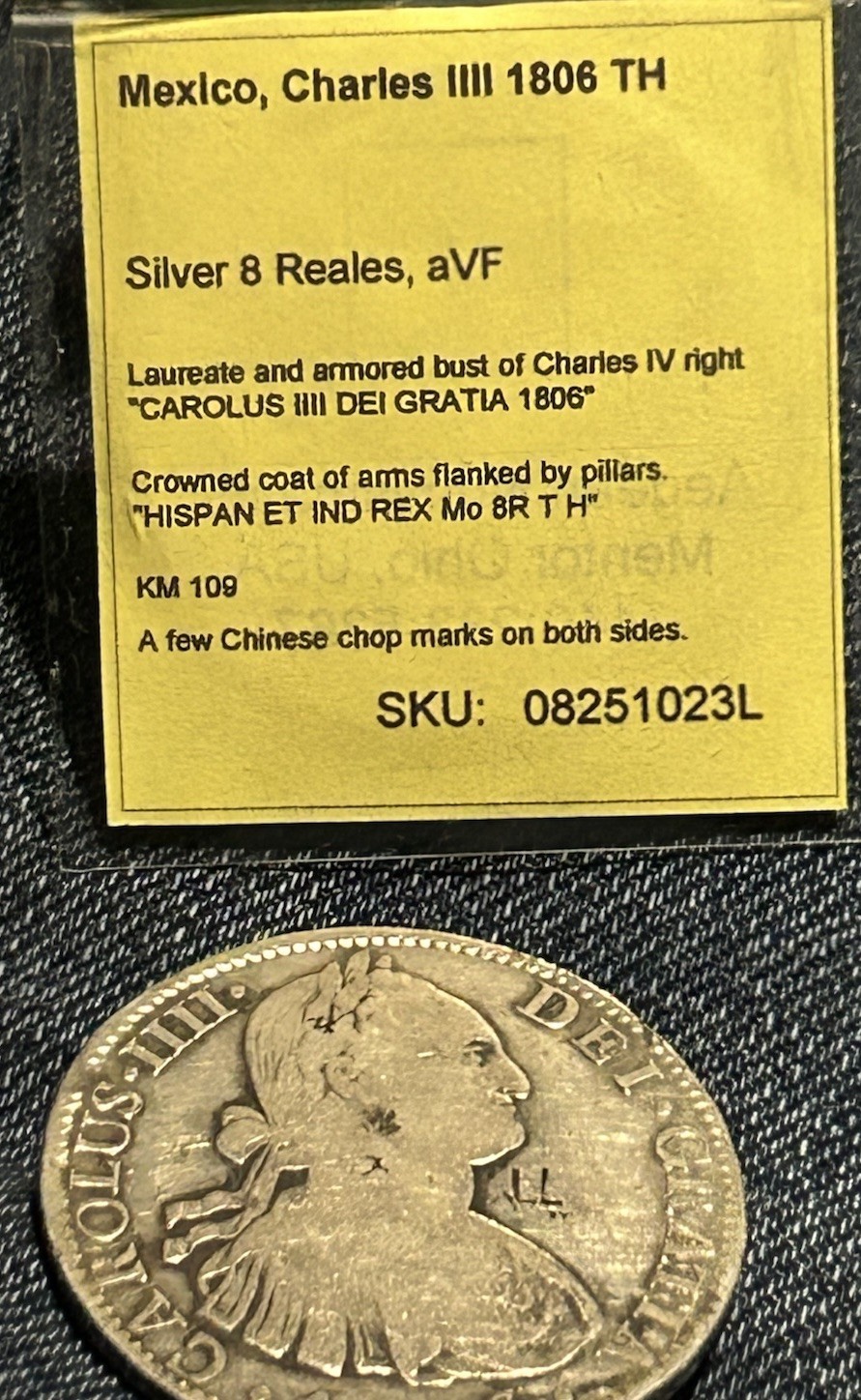 Silver 1806 Mexico Charles The IIII. 8 reales 