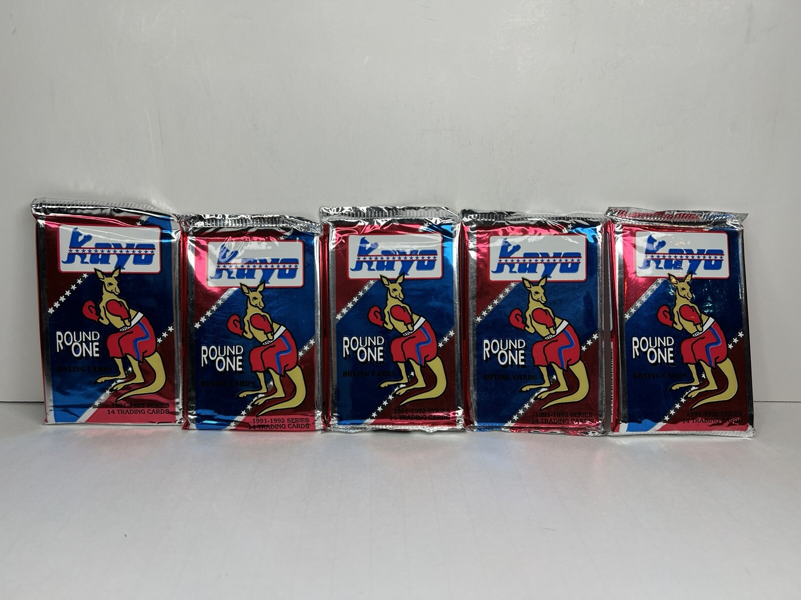 KAYO Lot of 5 Packs 1991-1992 Series Boxing Cards Round One Premiere Edition NEW KAYO Lot of 5 Packs 1991-1992 Series Boxing Cards Round One Premiere Edition NEW