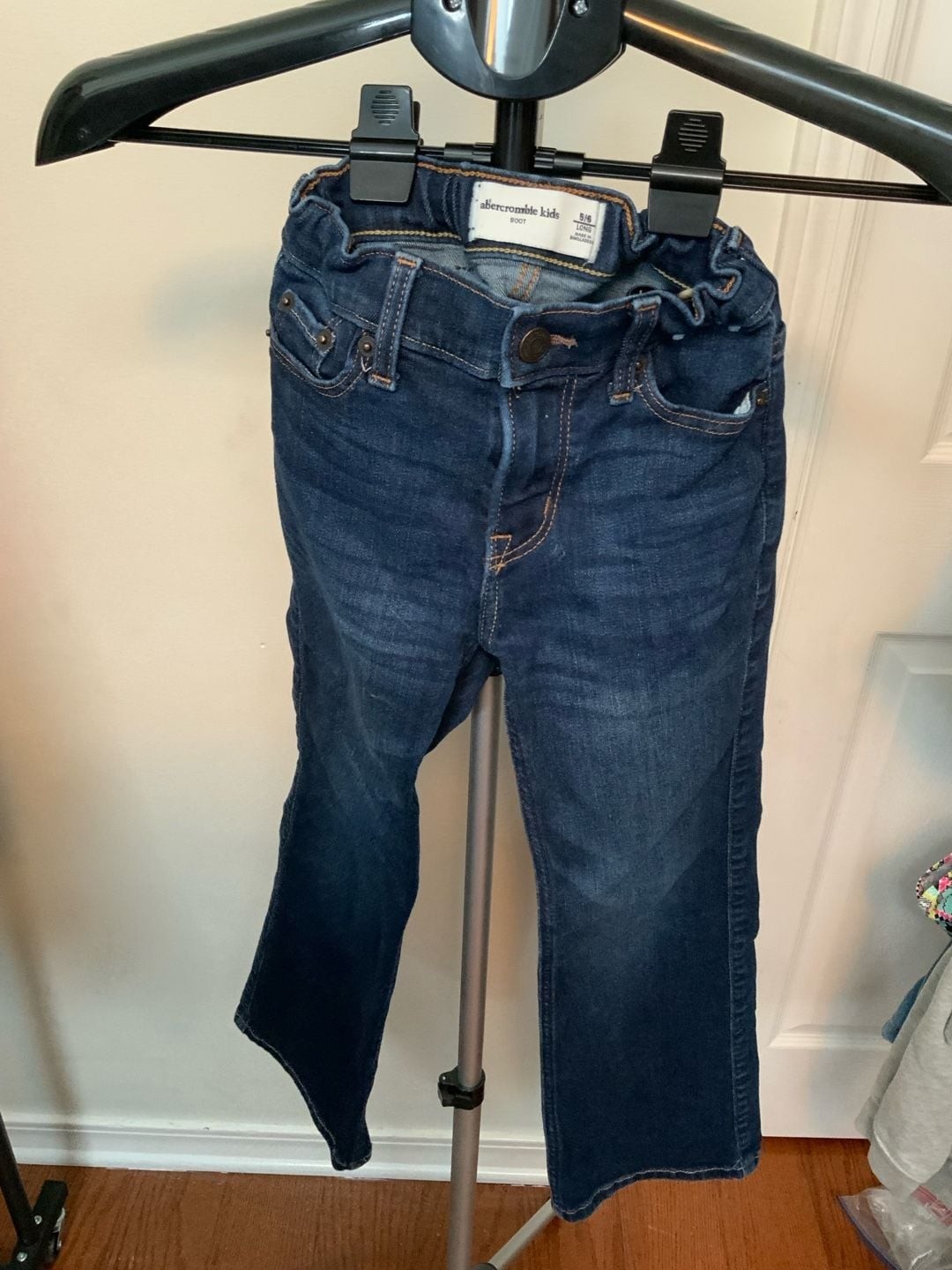 Abercrombie Kids Boot Jeans Girls Size 5/6 Long Blue Denim