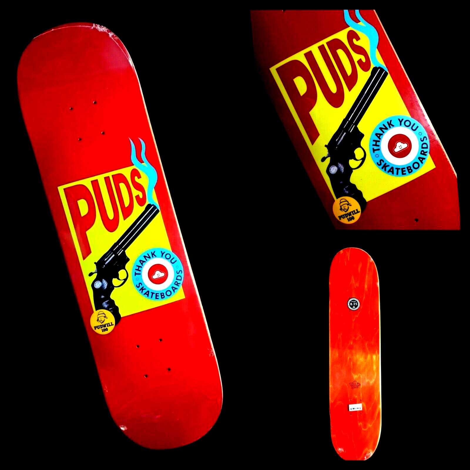Torey Pudwill Pudskowski Thank You Skateboard 8.25 Deck *New in Original Shrink*