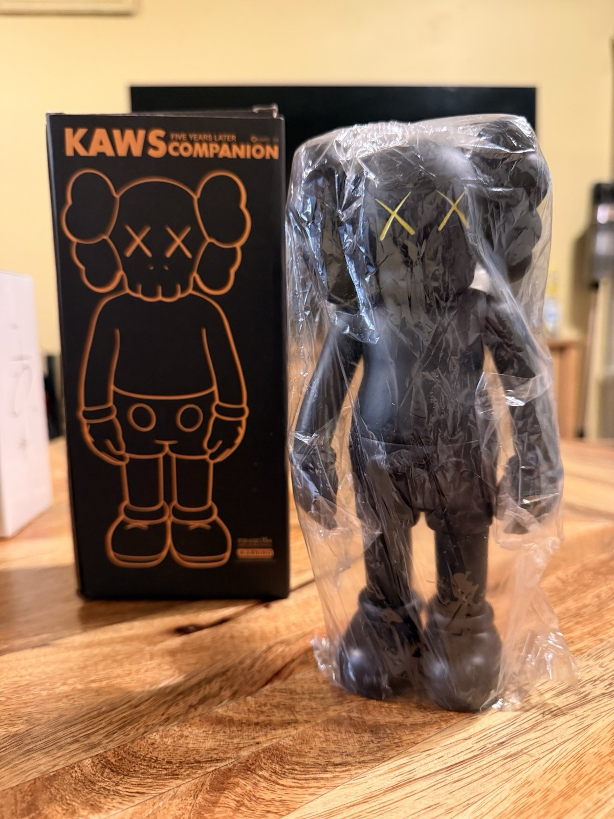 KAWS Five Years Later Companion 8” Vinyl Figure Black Collectible with Box KAWS Five Years Later Companion 8” Vinyl Figure Black Collectible with Box