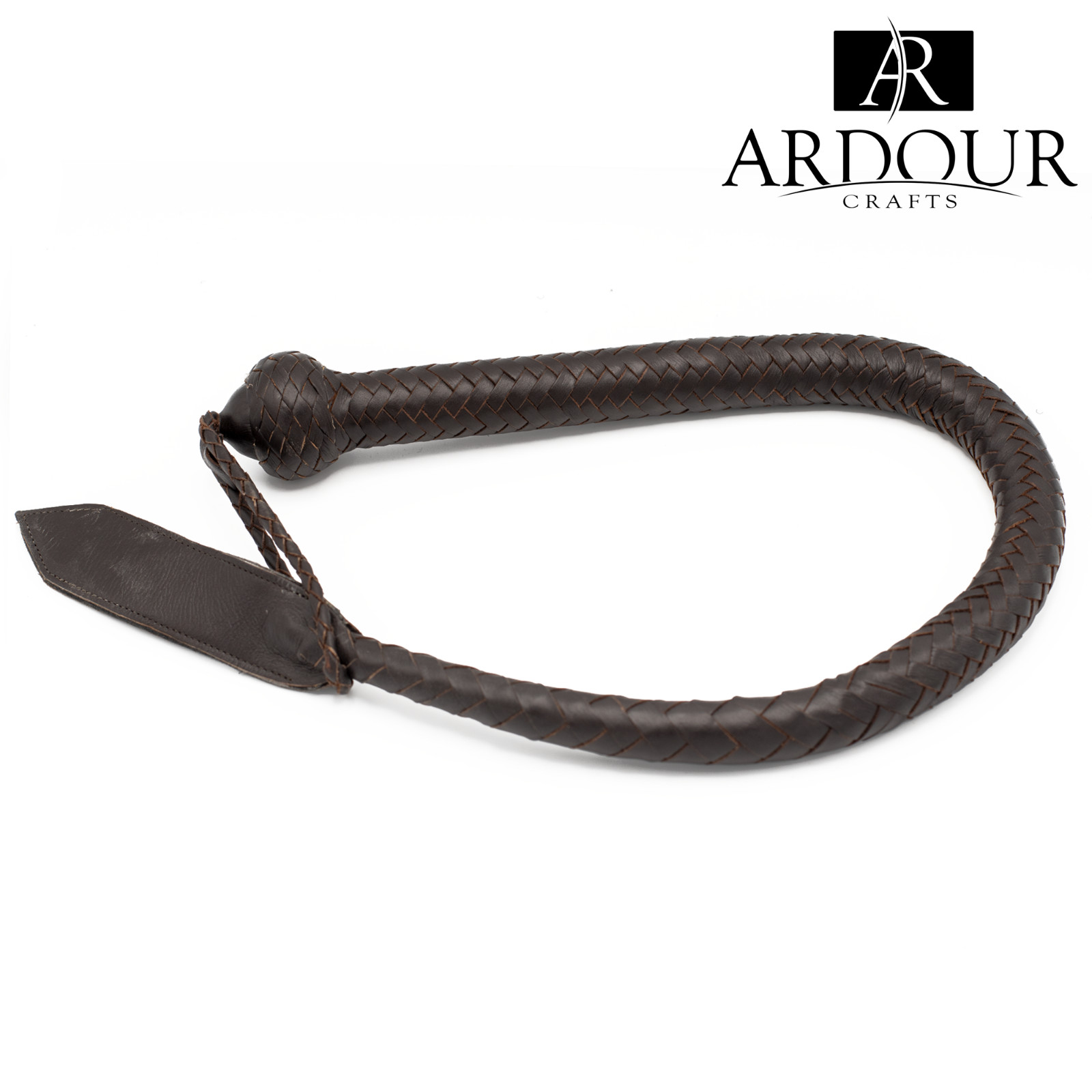 3ft Real Leather Tail Handcrafted Single Tail Snake Style with 16 Plaits 3ft Real Leather Tail Handcrafted Single Tail Snake Style with 16 Plaits