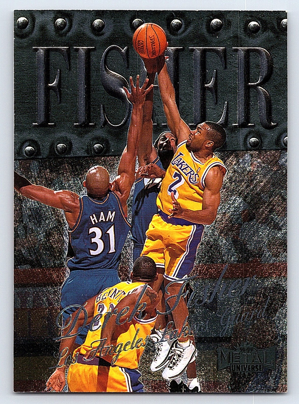 1998-99 Metal Universe #38 Derek Fisher