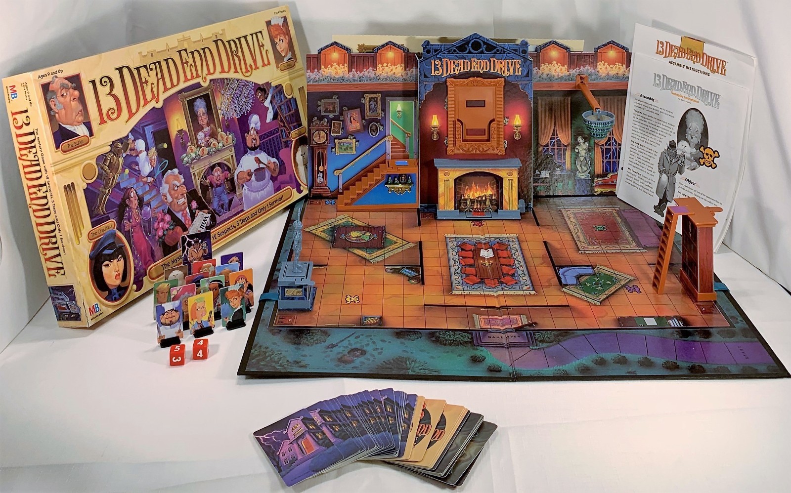 1993 13 Dead End Drive Game by Milton Bradley Complete Very Good Cond 