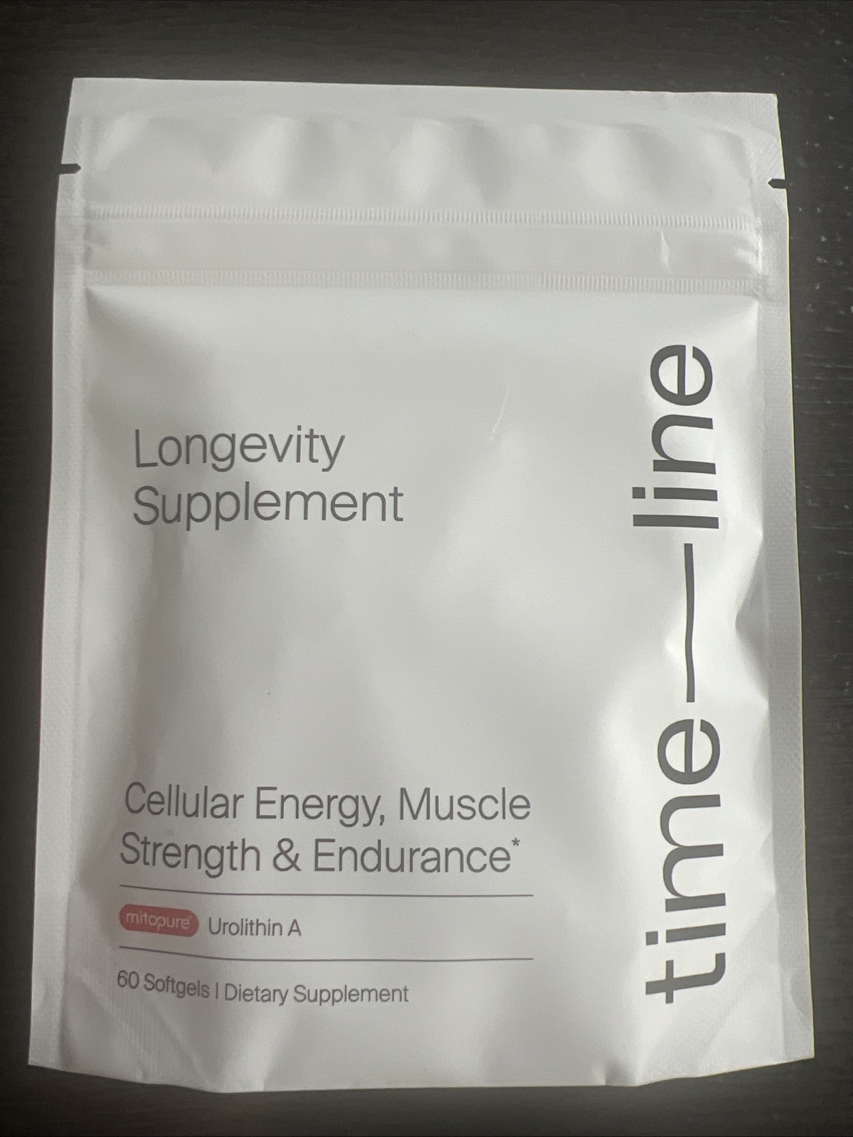 Time-Line Longevity Supplement Mitopure Urolithin A 60 Softgels Exp 2/2027 New