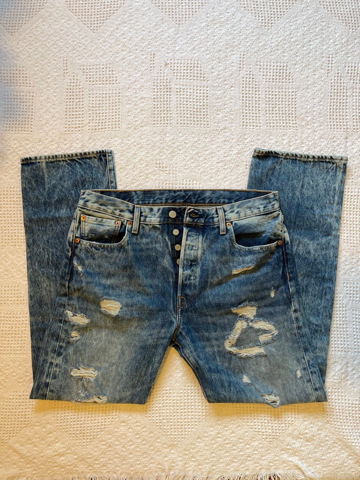 Levi\'s Men\'s Blue and Navy Jeans