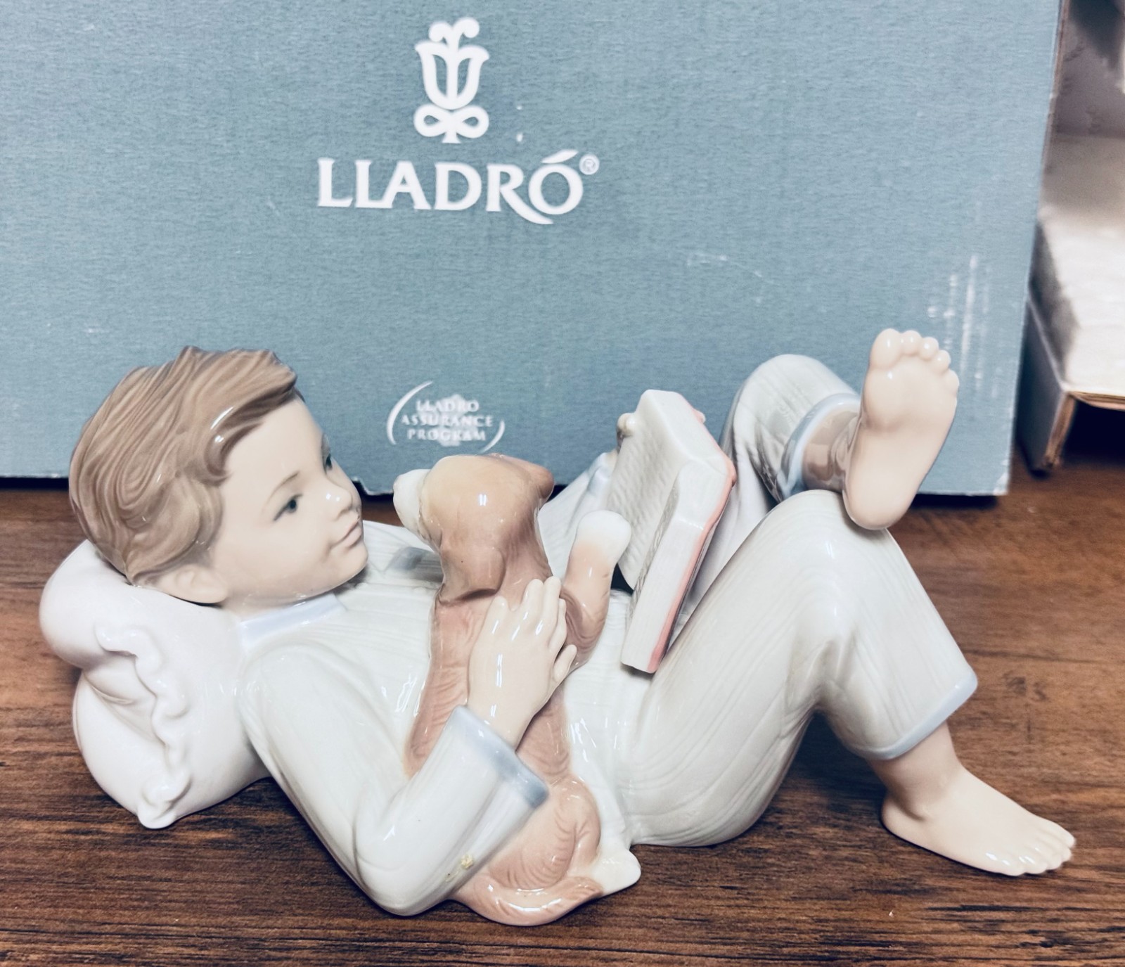 Lladro # 01008034 Shall I Read You A Story? Porcelain Figurine w/ Original Box Lladro # 01008034 Shall I Read You A Story? Porcelain Figurine w/ Original Box