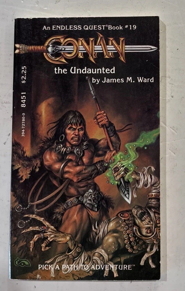 Conan the Undaunted #19 Endless Quest Book, 1984 TSR 1st Print Pick Adventure VG