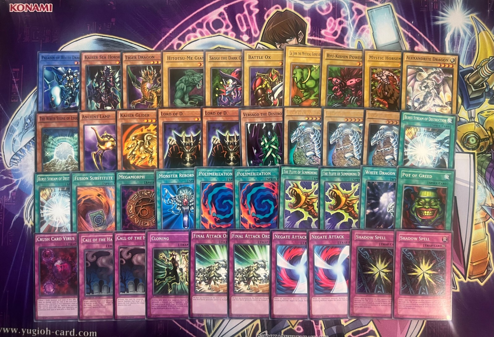 Seto Kaiba Blue-eyes White Dragon  Ultimate Crush Yugioh Duelist Kingdom Deck