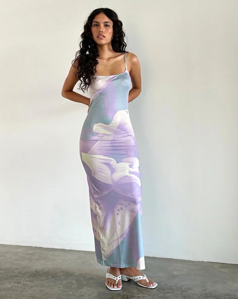 NWT Motel Rocks Slinky Orchid Norila Cami Maxi Dress NWT Motel Rocks Slinky Orchid Norila Cami Maxi Dress