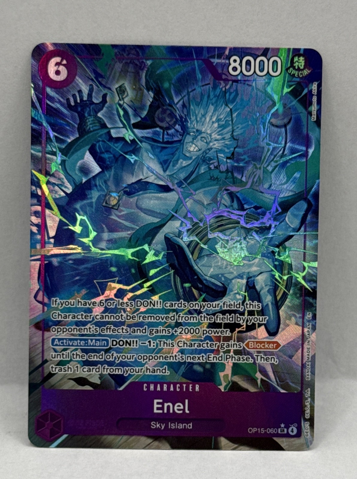 Enel (OP15-060) (Alternate Art) OP15-060 Adventure on Kami\'s Island Foil Enel (OP15-060) (Alternate Art) OP15-060 Adventure on Kami\'s Island Foil
