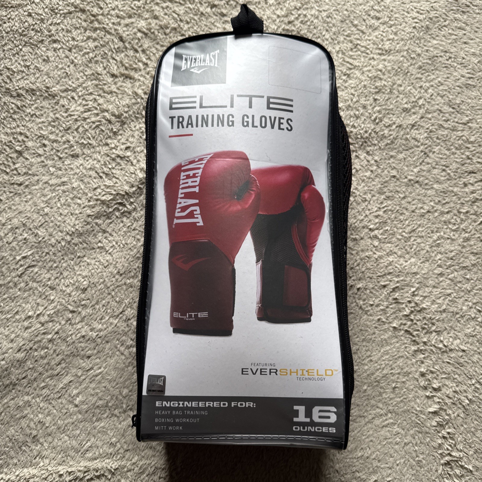 Everlast Pro Style Elite Training Boxing Gloves Size 16 Ounces, Red Used Once Everlast Pro Style Elite Training Boxing Gloves Size 16 Ounces, Red Used Once
