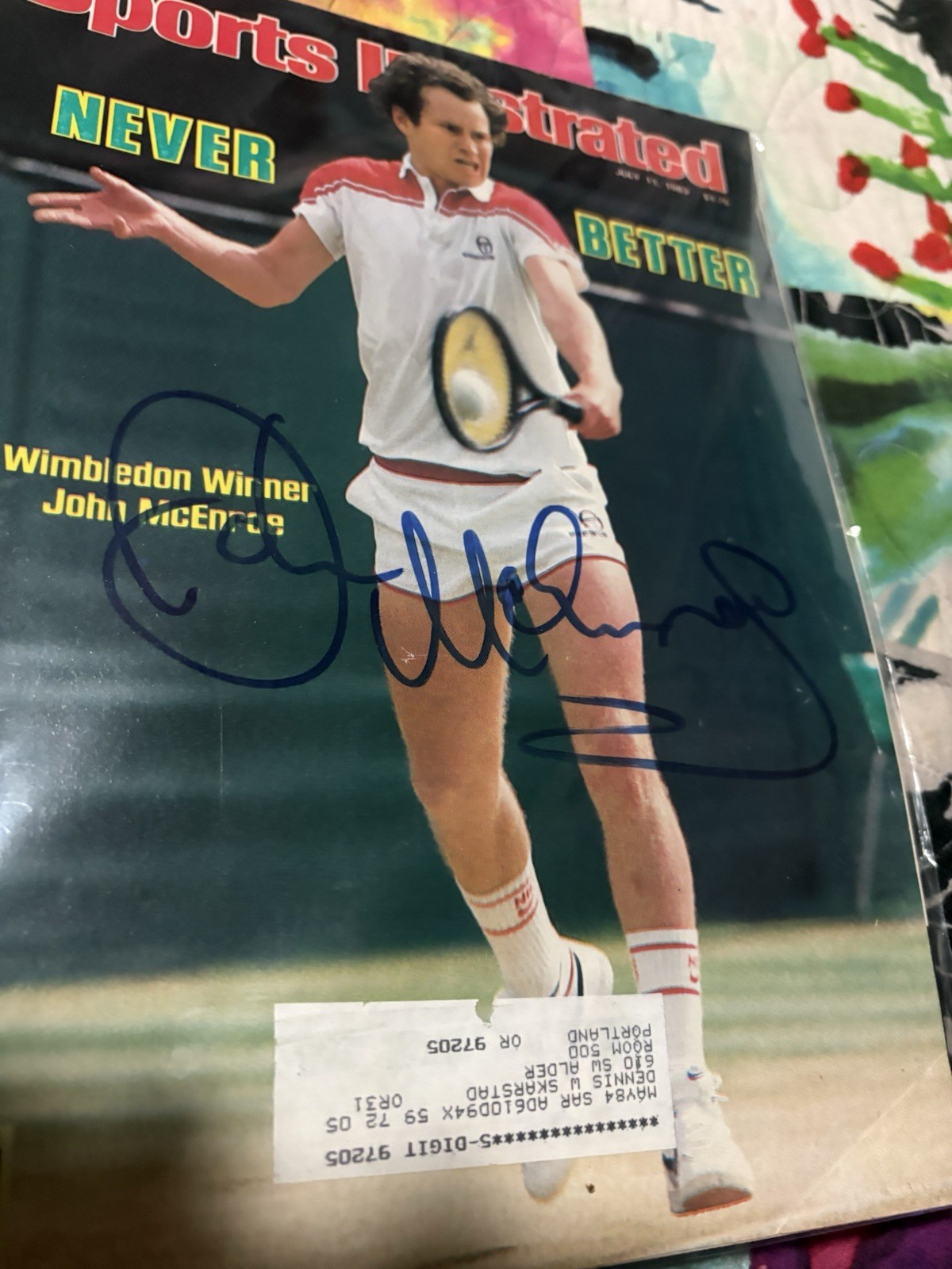 JOHN McENROE Signature SI July 11 1983 WIMBLEDON CHAMPION “NEVER BETTER” 🎾⭐️⭐️