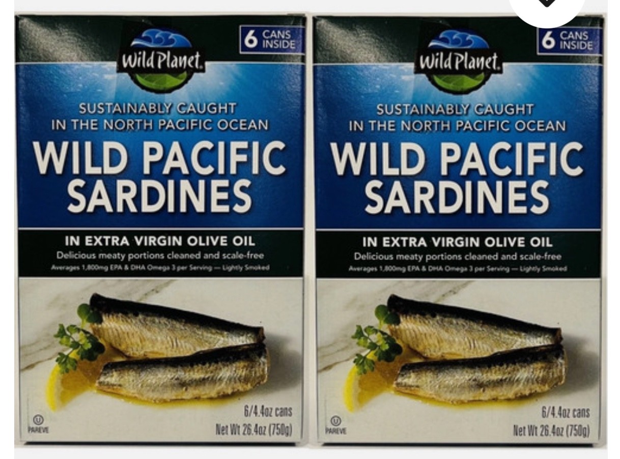 Wild Planet Sardines in Extra Virgin Olive Oil 4.4 Ounce Cans, 12 Packs EXP 5/30 Wild Planet Sardines in Extra Virgin Olive Oil 4.4 Ounce Cans, 12 Packs EXP 5/30
