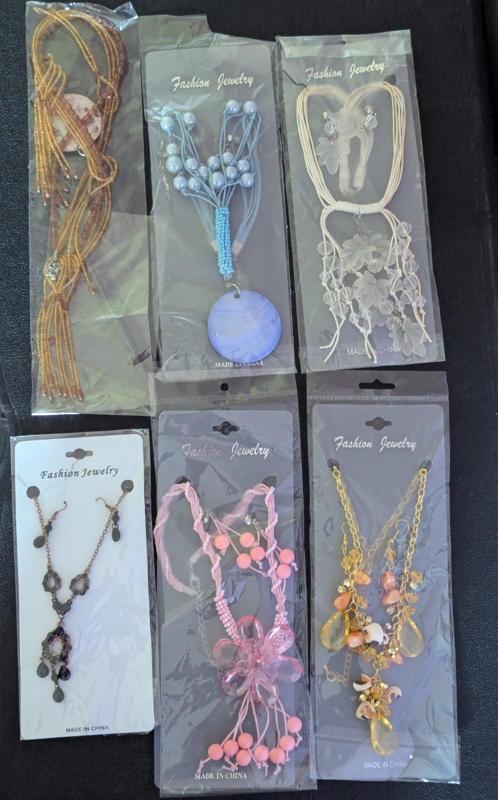 50 Sets Wholesale Jewelry Lot Y2K Vintage Deadstock Necklaces & Earrings Job Lot