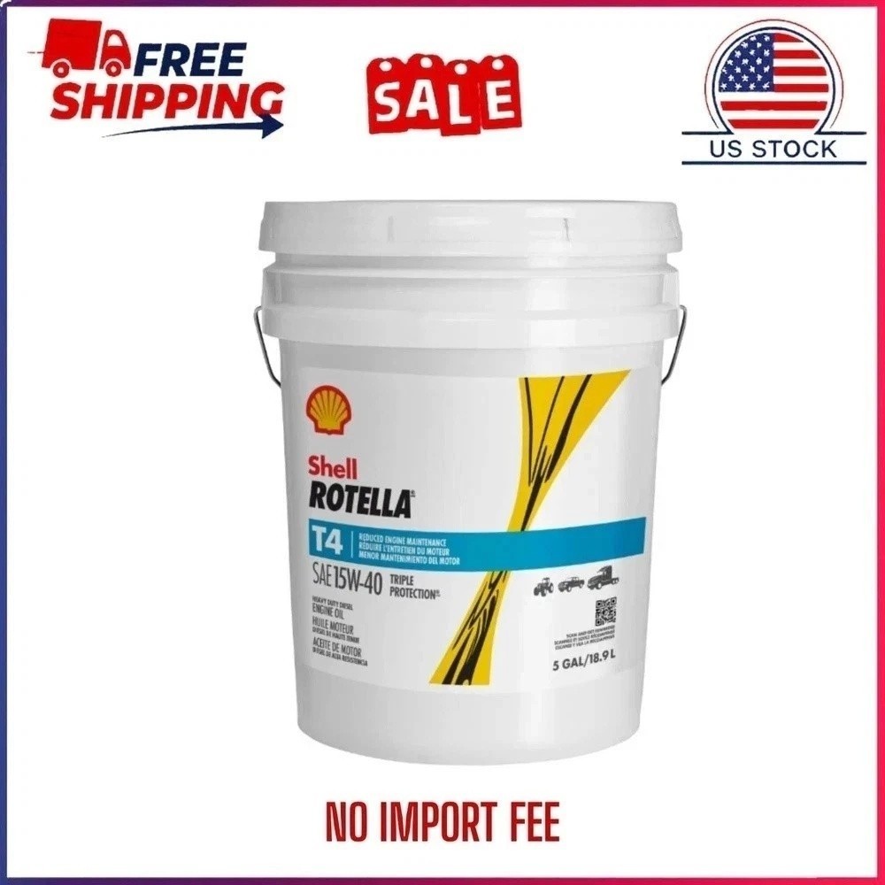 HOT DEAL Shell ROTELLA T4 Triple Protection Diesel Conventional Engine Oil15W-40 HOT DEAL Shell ROTELLA T4 Triple Protection Diesel Conventional Engine Oil15W-40