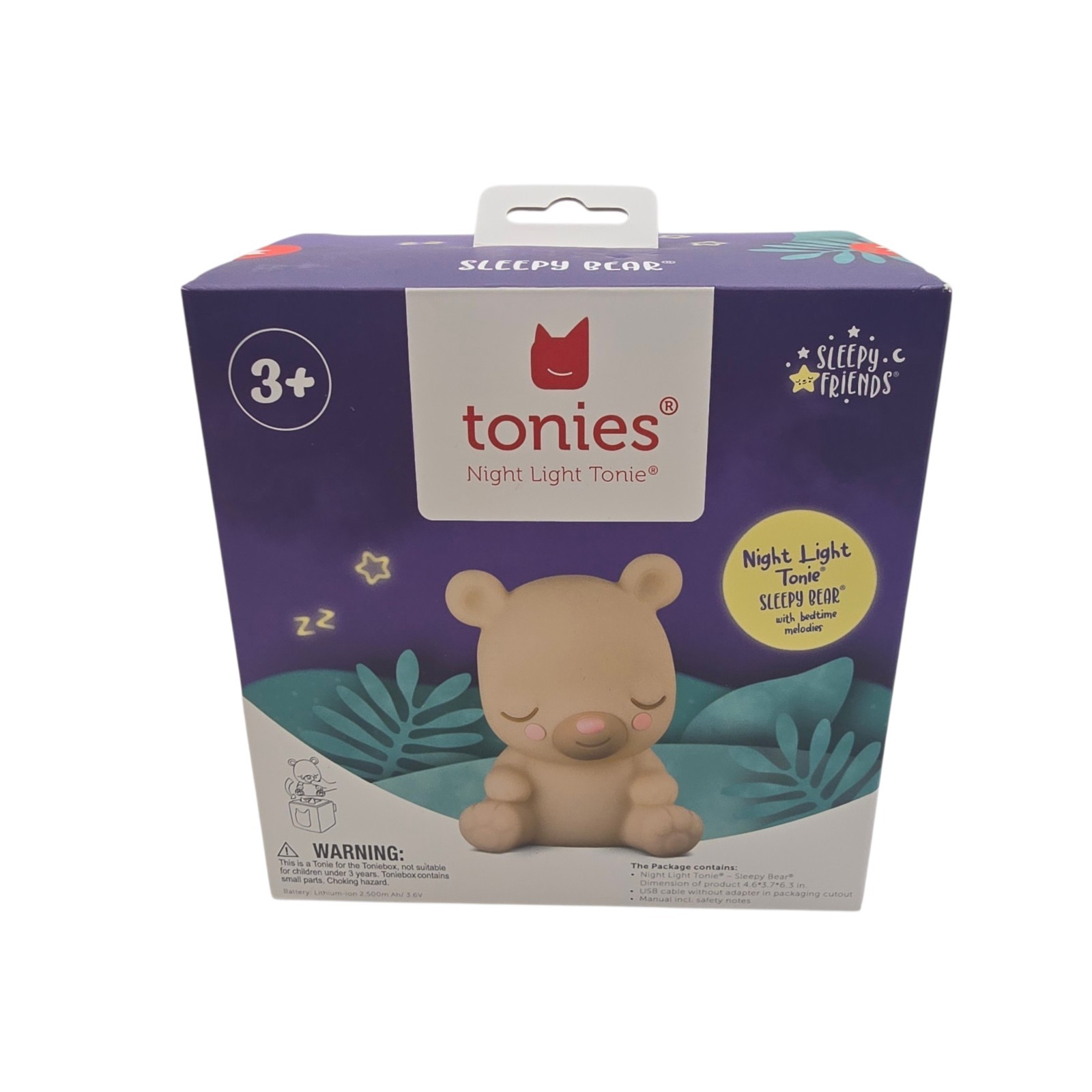 Tonies Sleepy Friends Sleepy Bear Night Light With Bedtime Melodies NEW SEALED