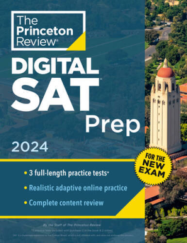 Princeton Review Digital SAT Prep, 2024: 3 Practice Tests Review Onli - GOOD Princeton Review Digital SAT Prep, 2024: 3 Practice Tests Review Onli - GOOD