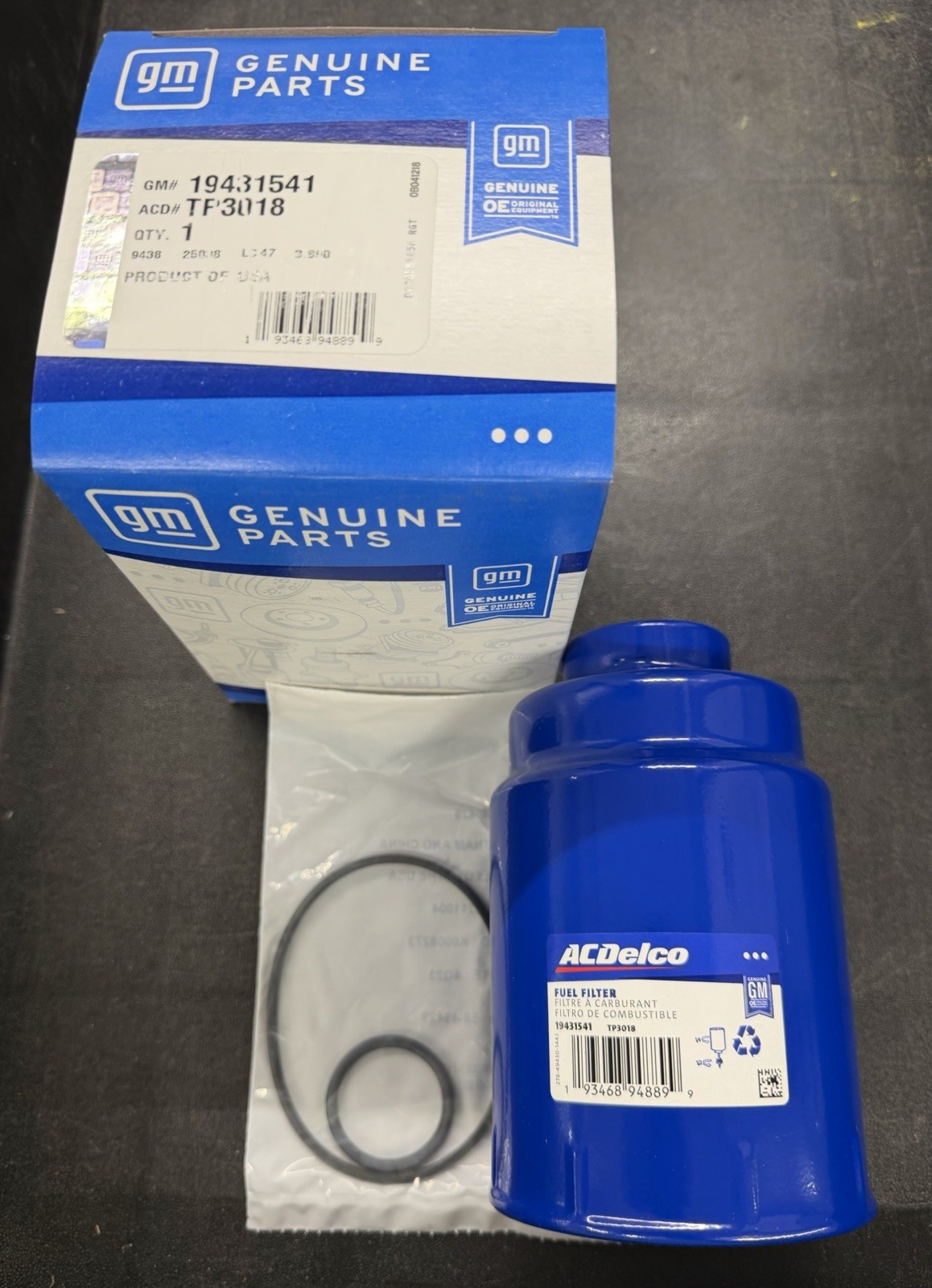 New GM ACDelco 01-16/Duramax Fuel Filter 19430323 /19431541-TP3018