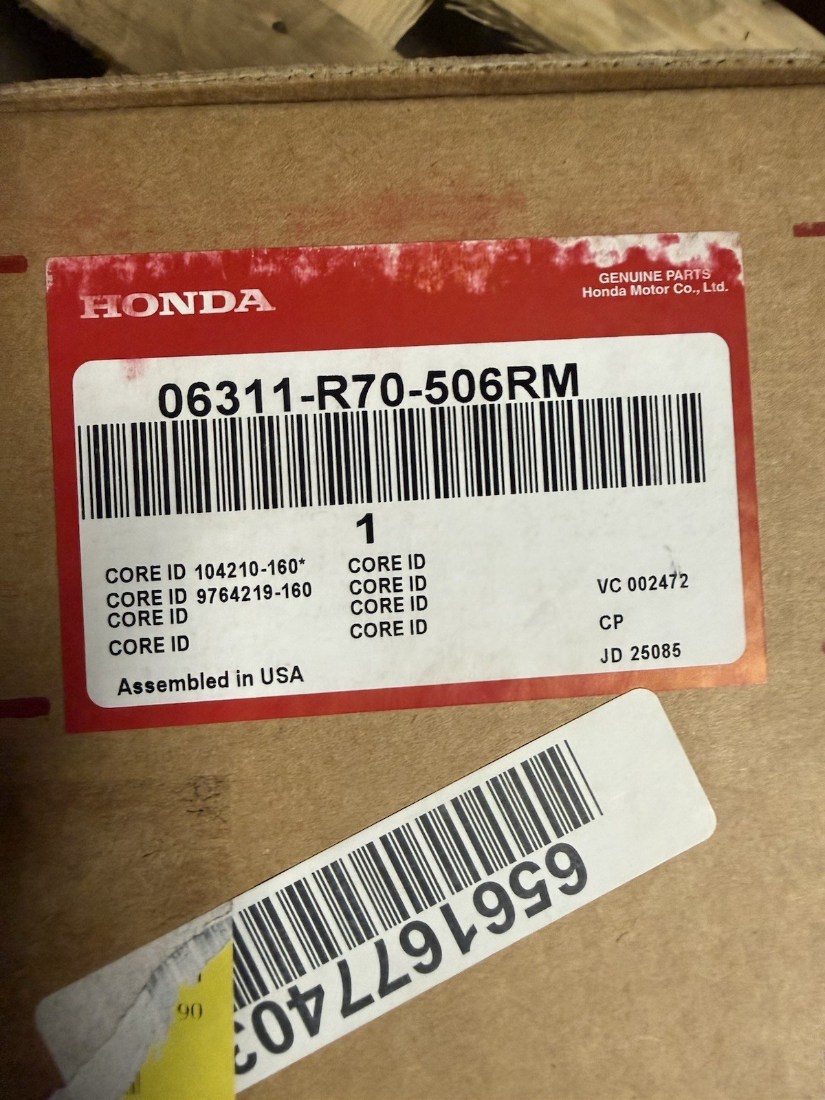 Genuine Honda OEM Reman Alternator 06311-R70-506RM Accord Crosstour 3.5L